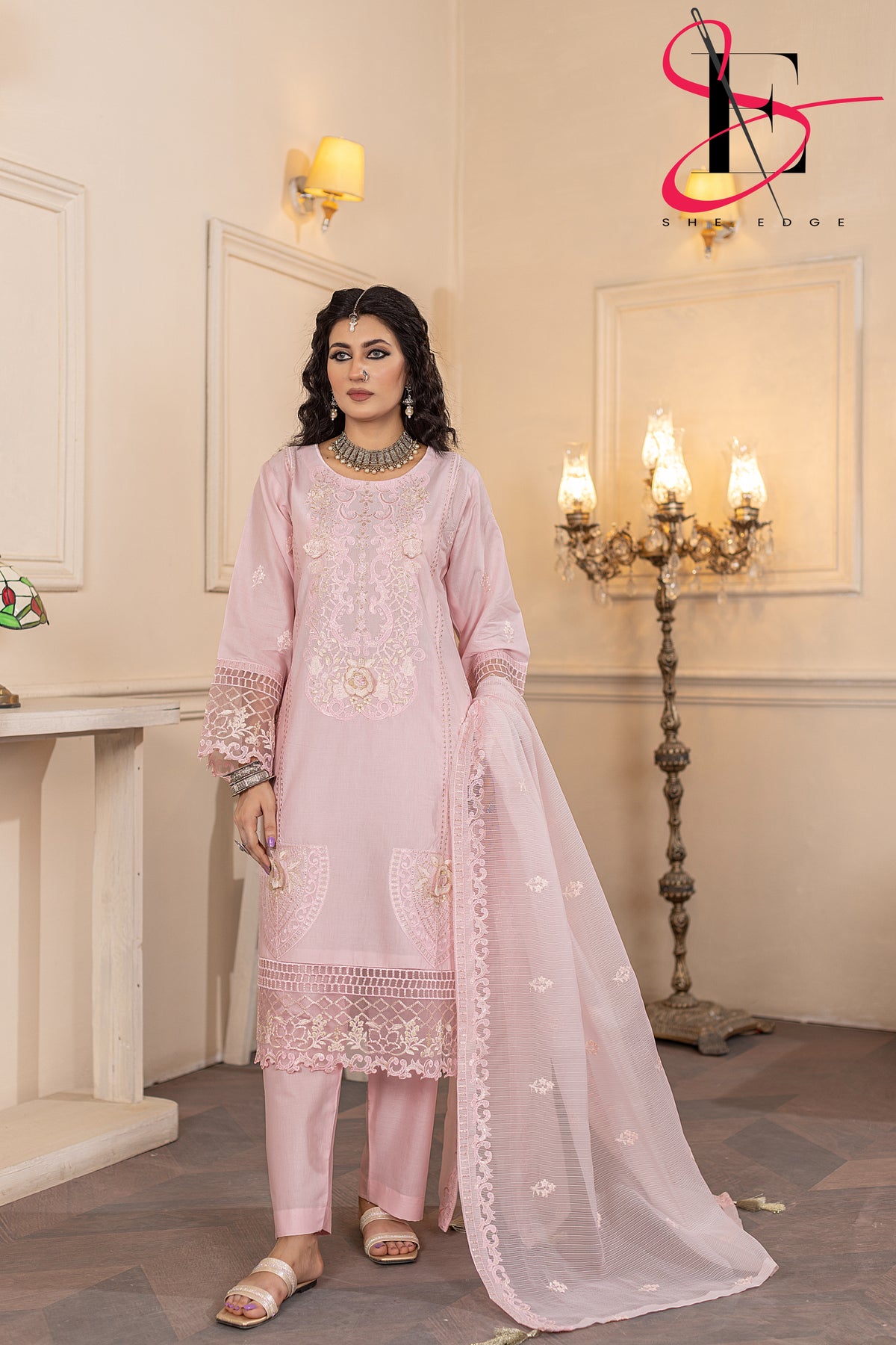 Three Piece Stitched Embroidered Suit - Summers 2025