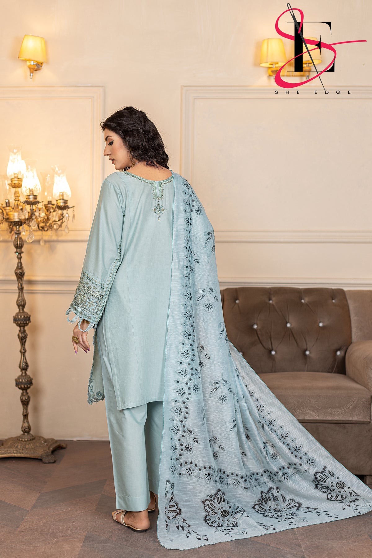 Three Piece Stitched Embroidered Suit - Summers 2025