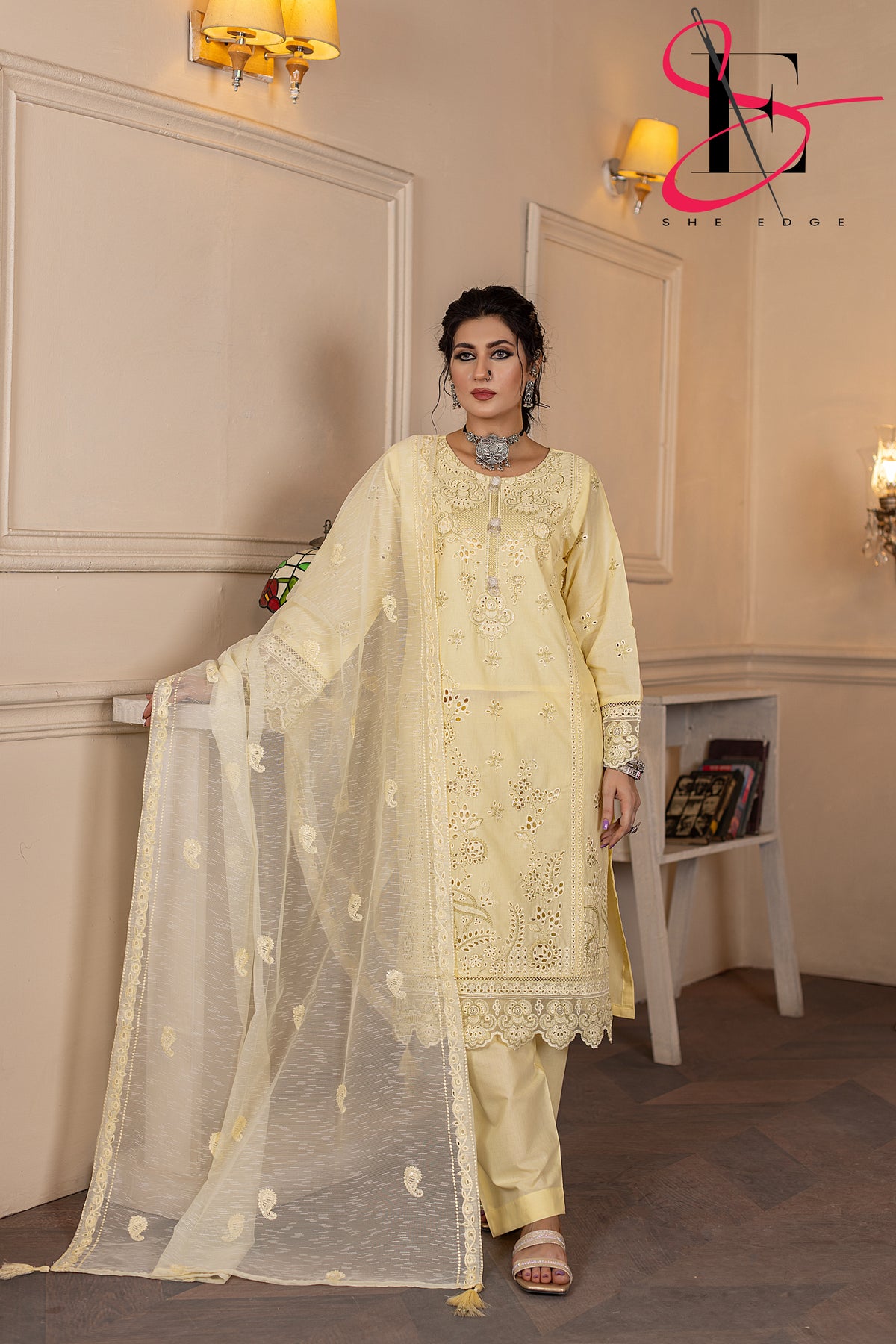 Three Piece Stitched Embroidered Suit - Summers 2025