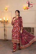 Three Piece Printed Stitched Embroidered Suit - Summers 2025