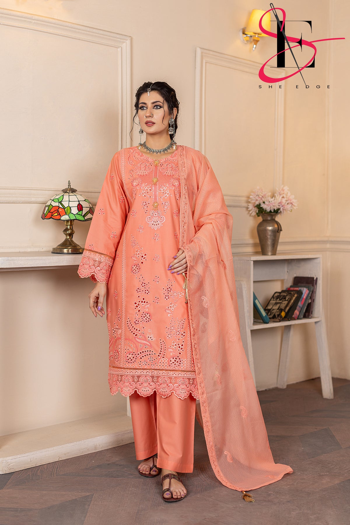 Three Piece Stitched Embroidered Suit - Summers 2025