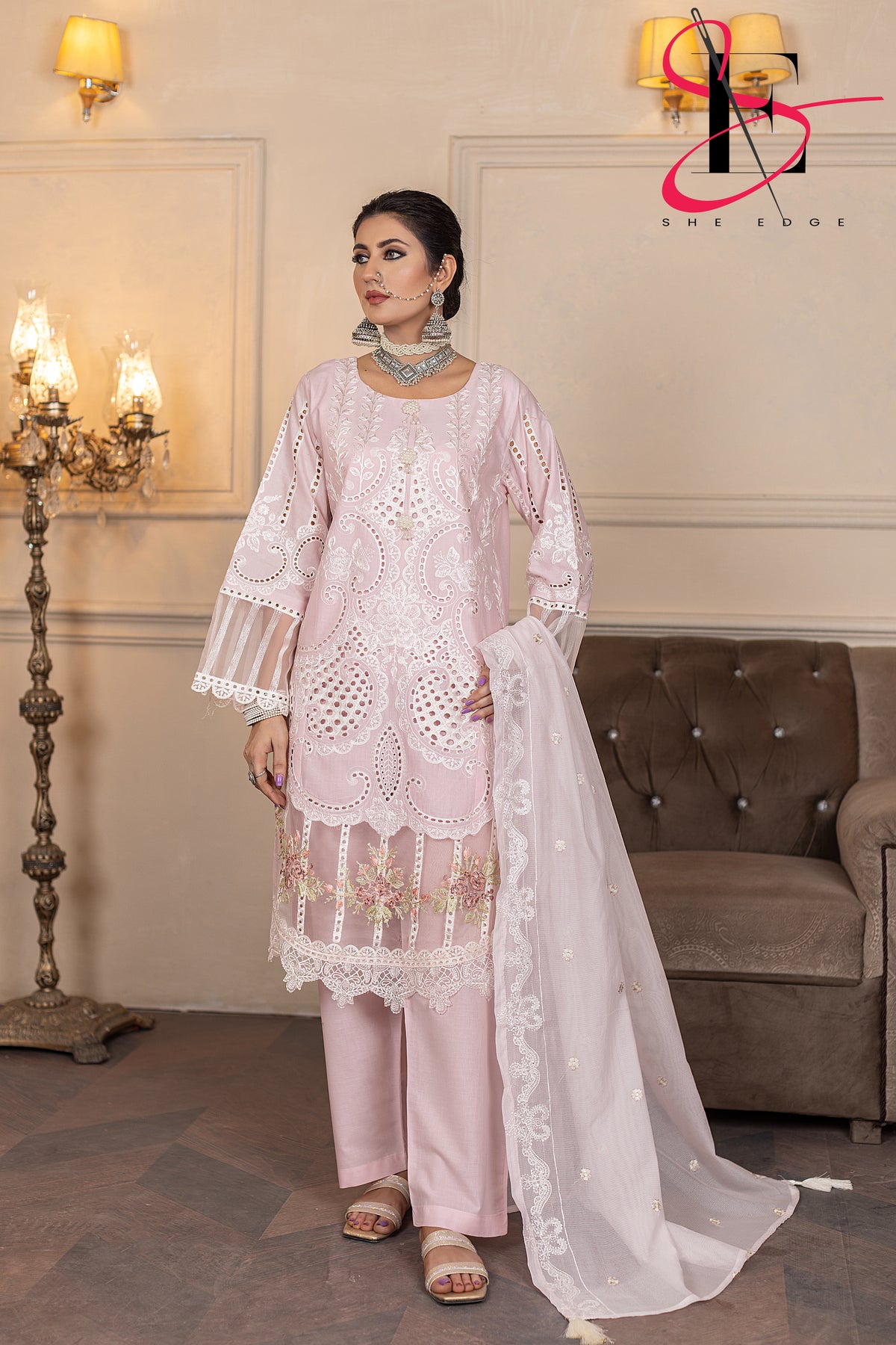Three Piece Stitched Embroidered Suit - Summers 2025
