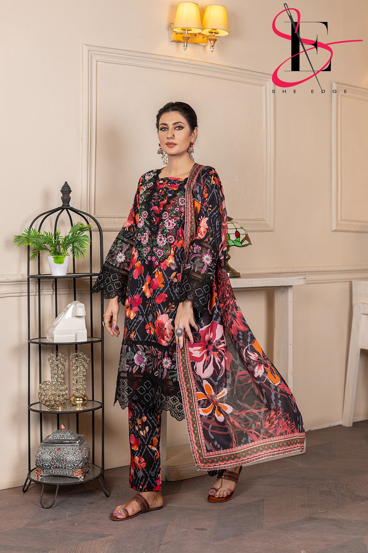 Three Piece Printed Stitched Embroidered Suit - Summers 2025