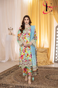 Three Piece Printed Stitched Embroidered Suit - Summers 2025