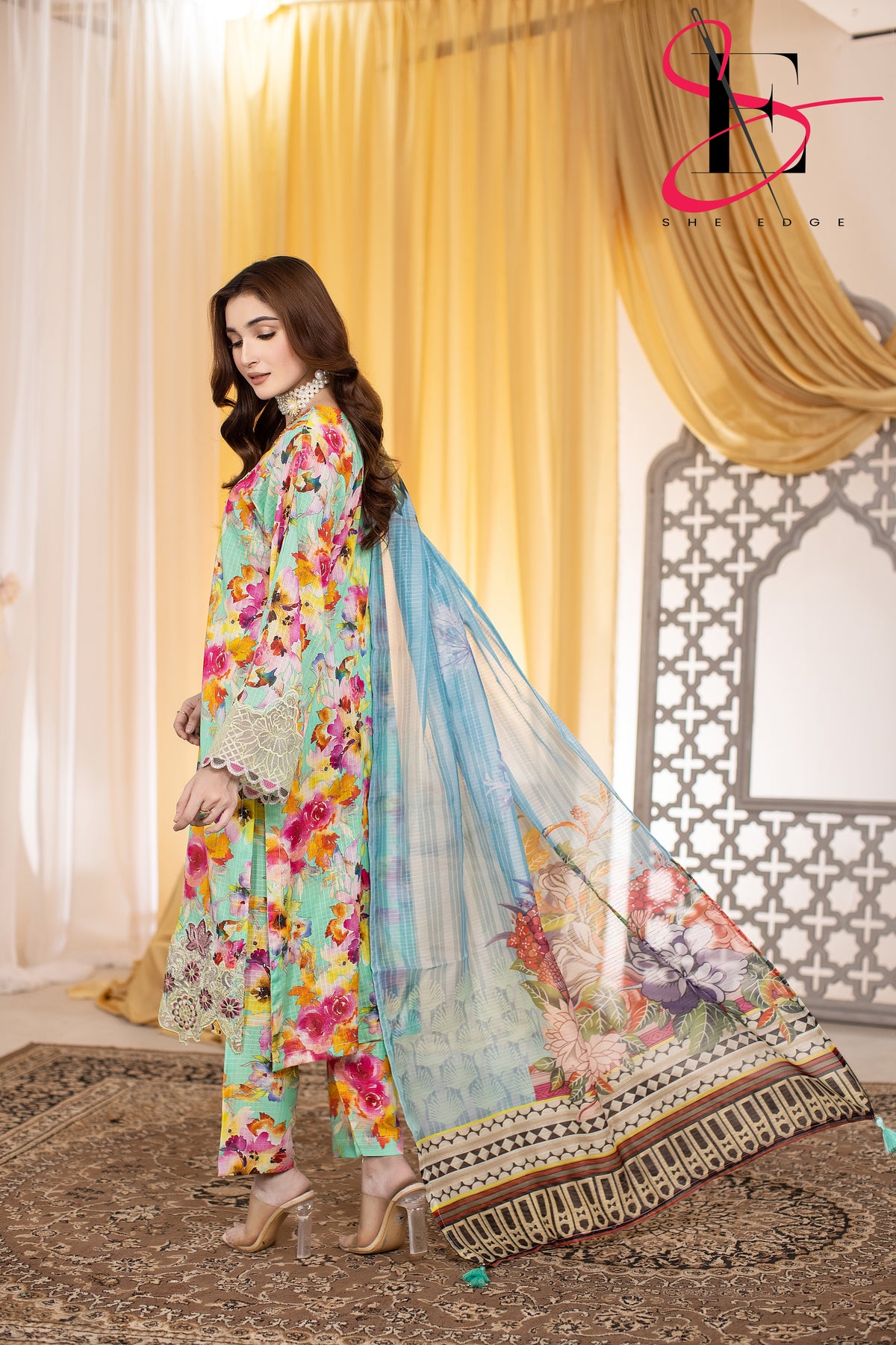 Three Piece Printed Stitched Embroidered Suit - Summers 2025