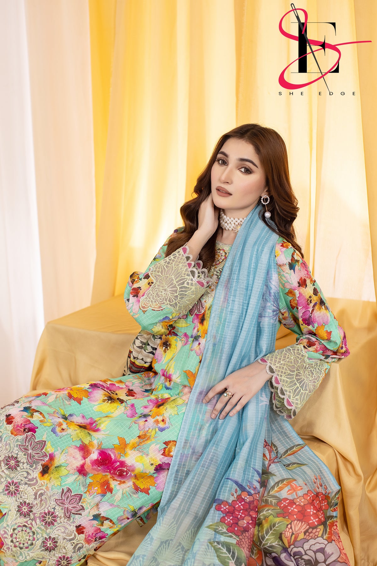 Three Piece Printed Stitched Embroidered Suit - Summers 2025
