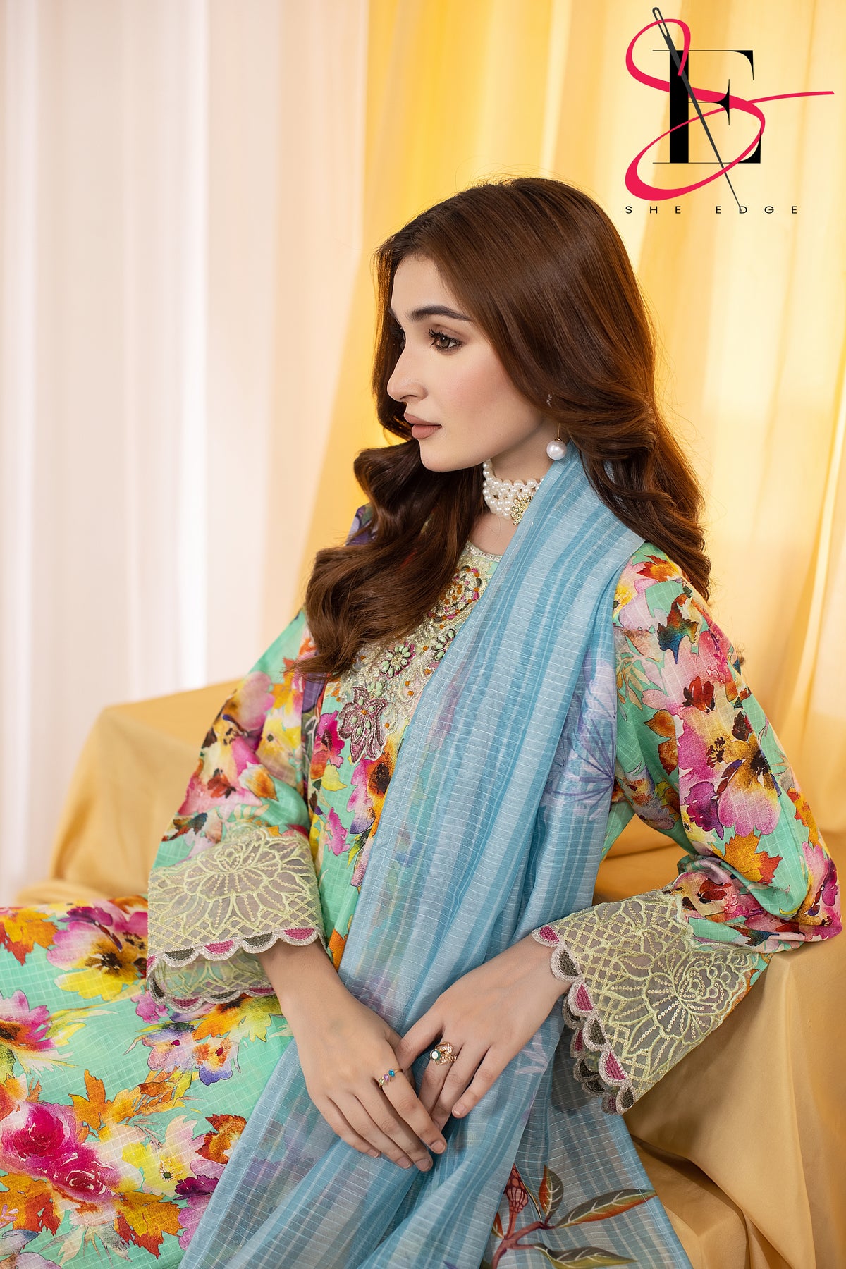 Three Piece Printed Stitched Embroidered Suit - Summers 2025