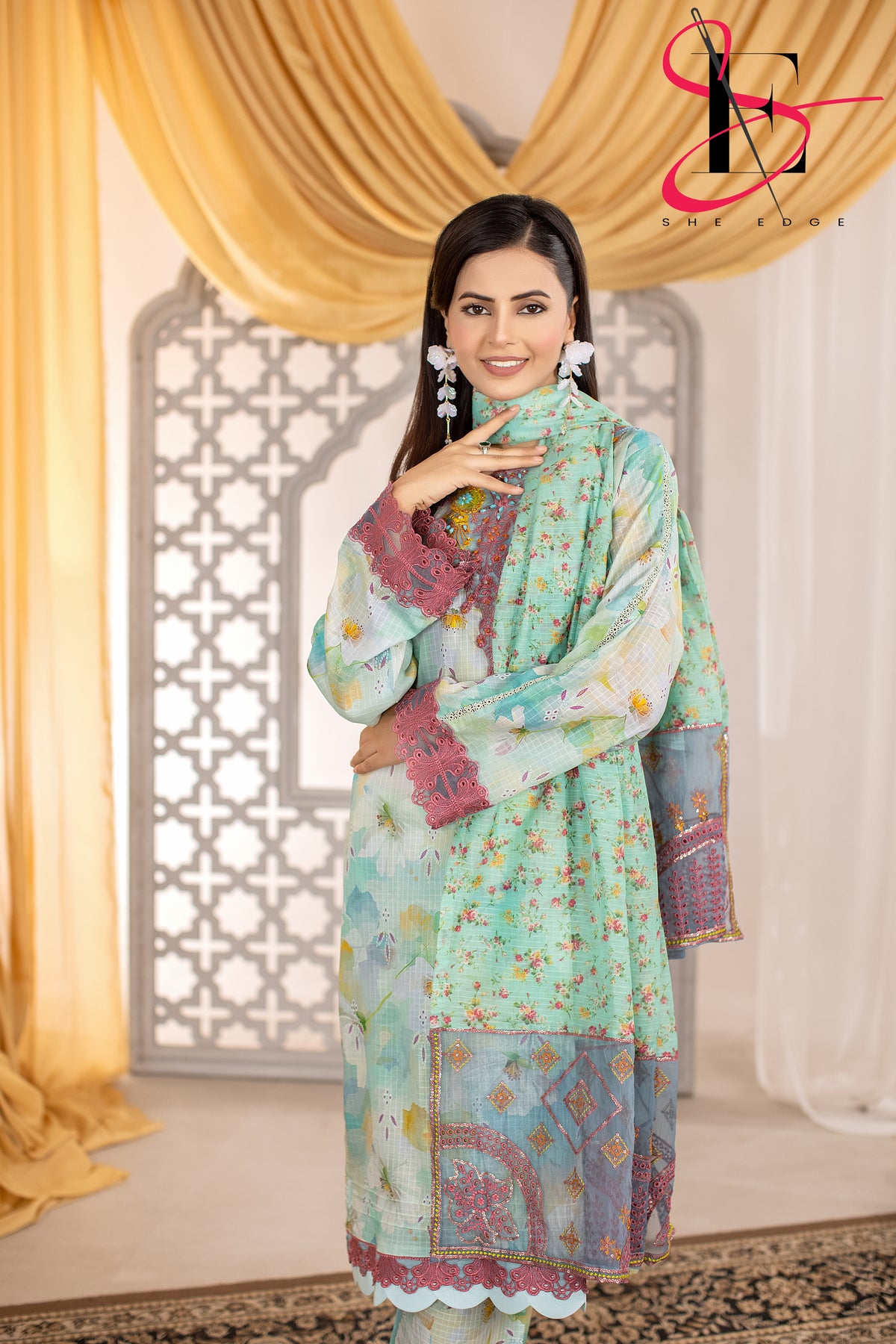 Three Piece Printed Stitched Embroidered Suit - Summers 2025