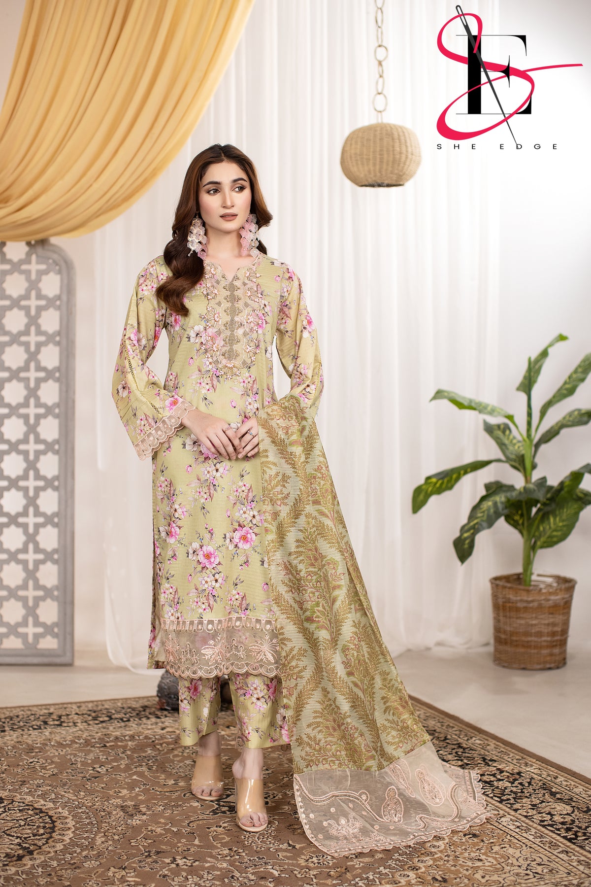 Three Piece Printed Stitched Embroidered Suit - Summers 2025