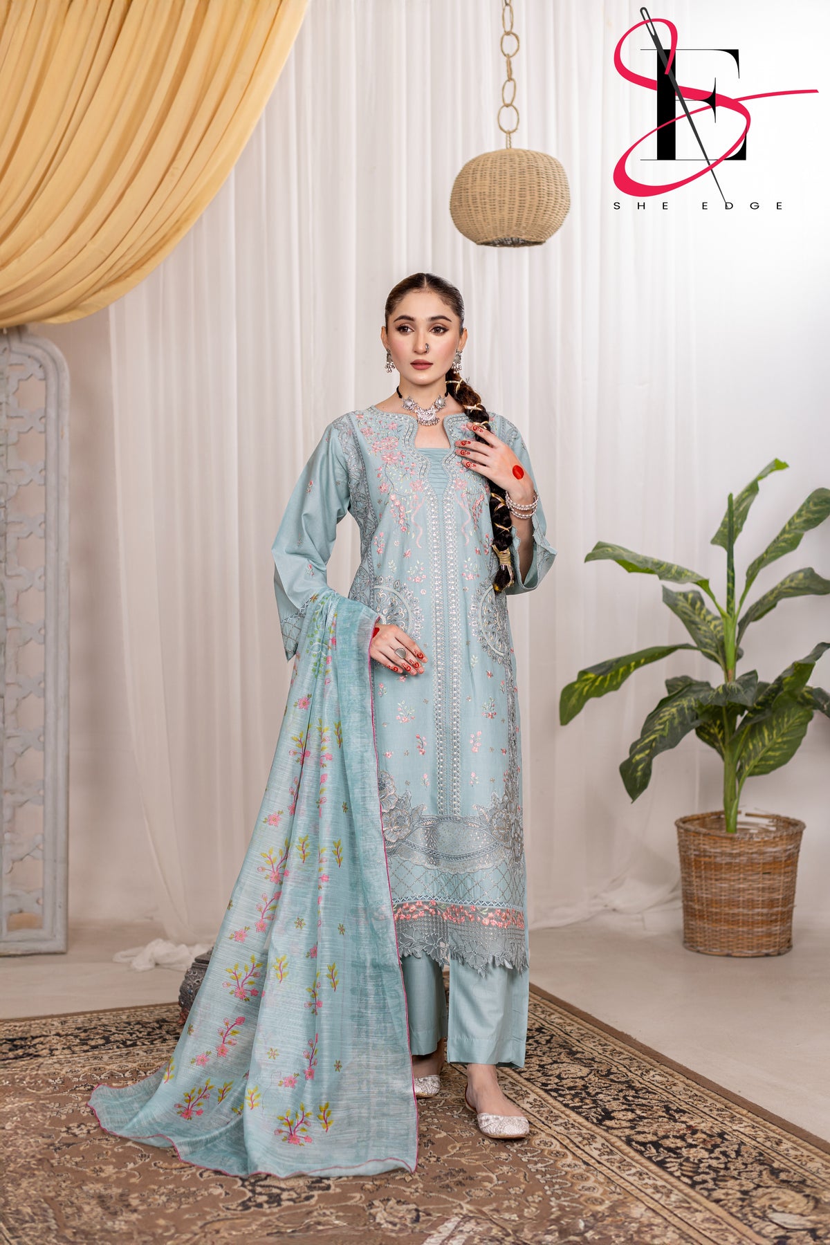 Three Piece Stitched Embroidered Suit - Summers 2025