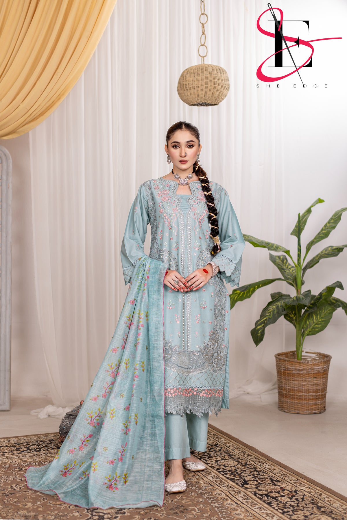 Three Piece Stitched Embroidered Suit - Summers 2025