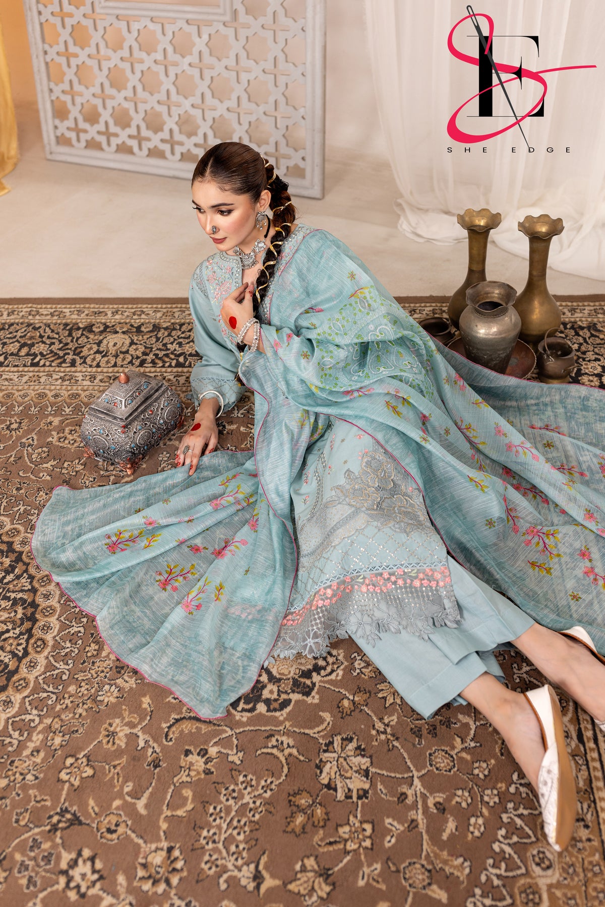 Three Piece Stitched Embroidered Suit - Summers 2025