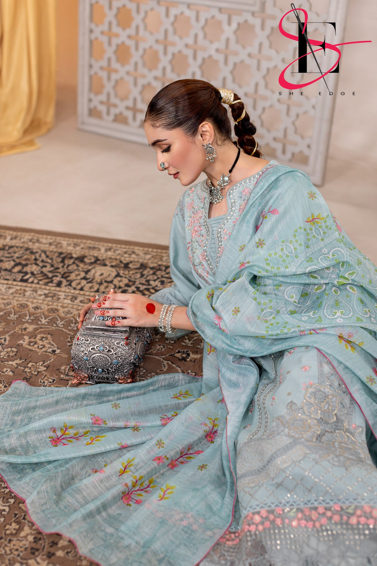 Three Piece Stitched Embroidered Suit - Summers 2025