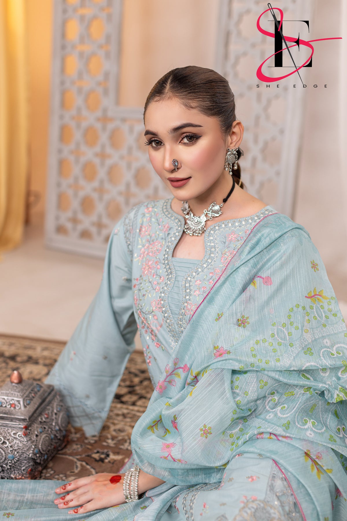 Three Piece Stitched Embroidered Suit - Summers 2025