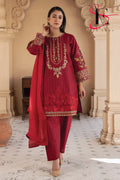 Three Piece Stitched Embroidered Suit -  Summers 2024