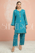 2 Piece Stitched Embroidered Suit -  Summers 2023