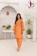 Two Piece Stitched Embroidered Suit -  Summers 2024