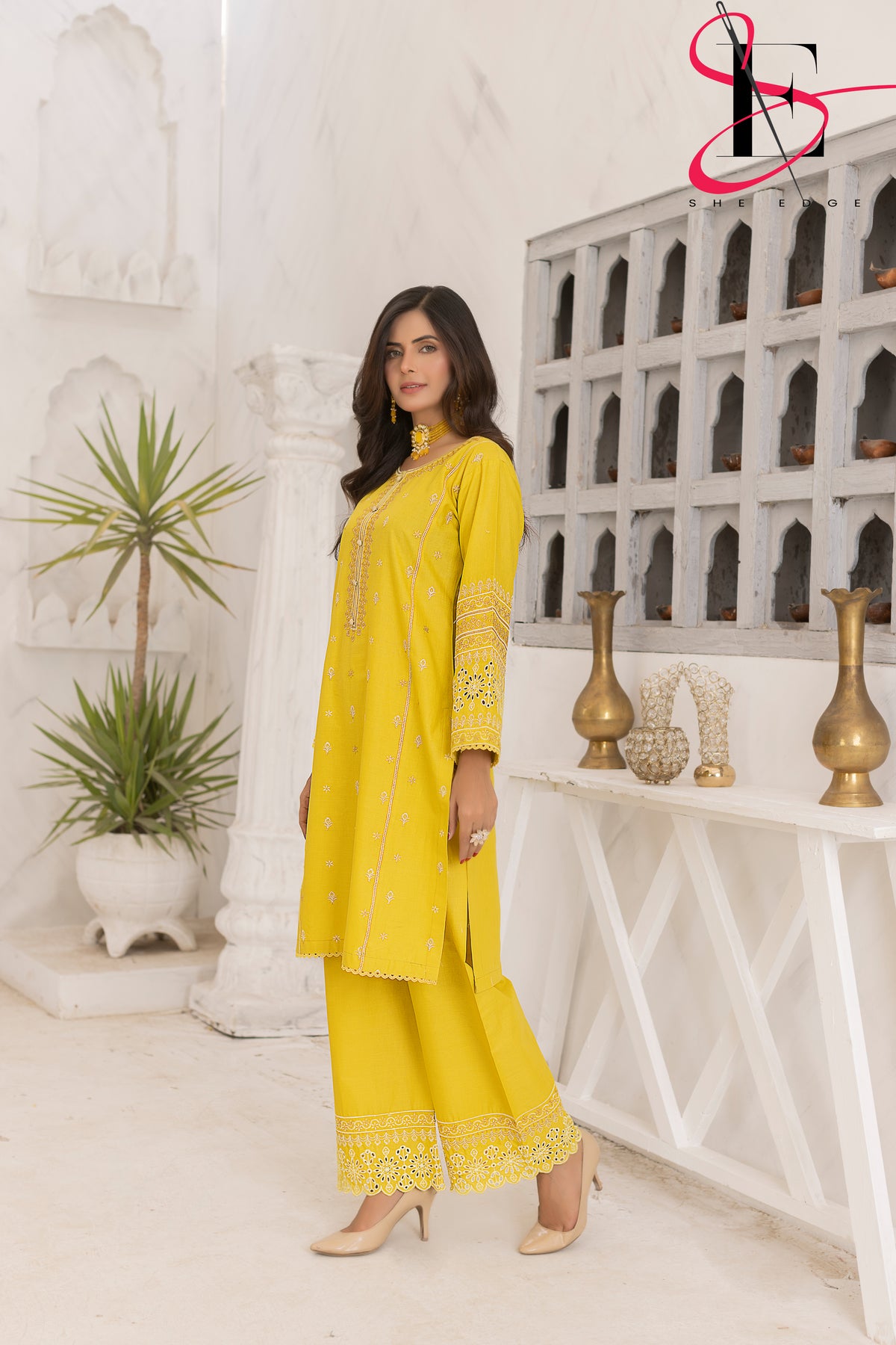 Two Piece Stitched Embroidered Suit -  Summers 2024