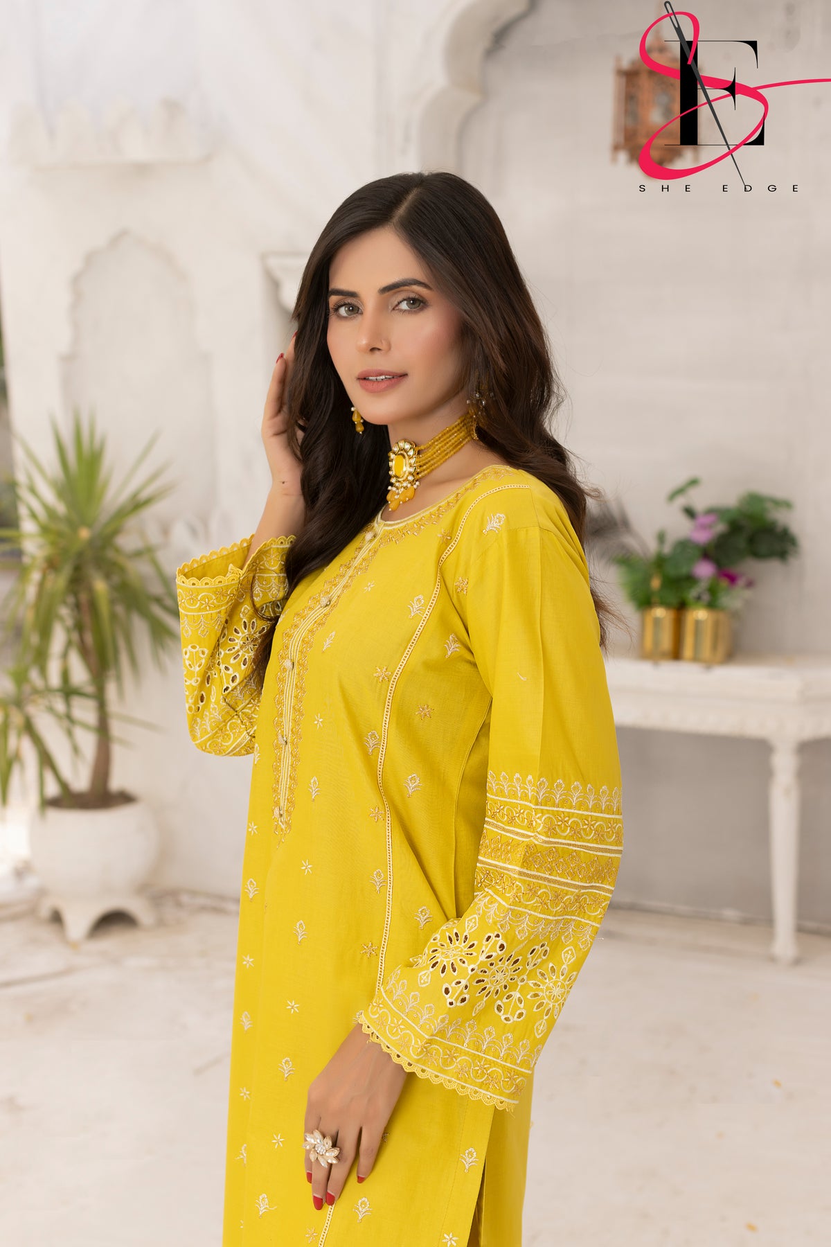 Two Piece Stitched Embroidered Suit -  Summers 2024