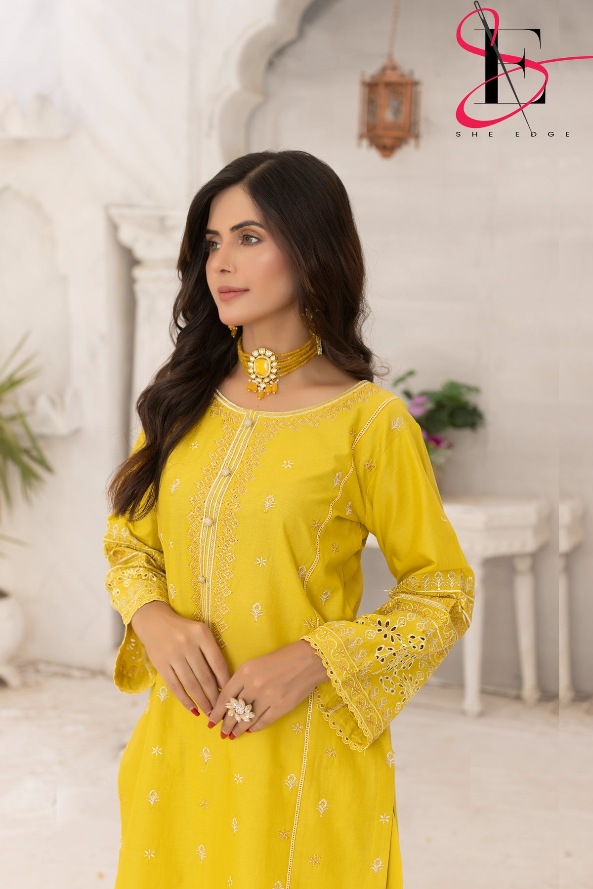 Two Piece Stitched Embroidered Suit -  Summers 2024