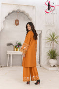 Two Piece Stitched Embroidered Suit -  Summers 2024