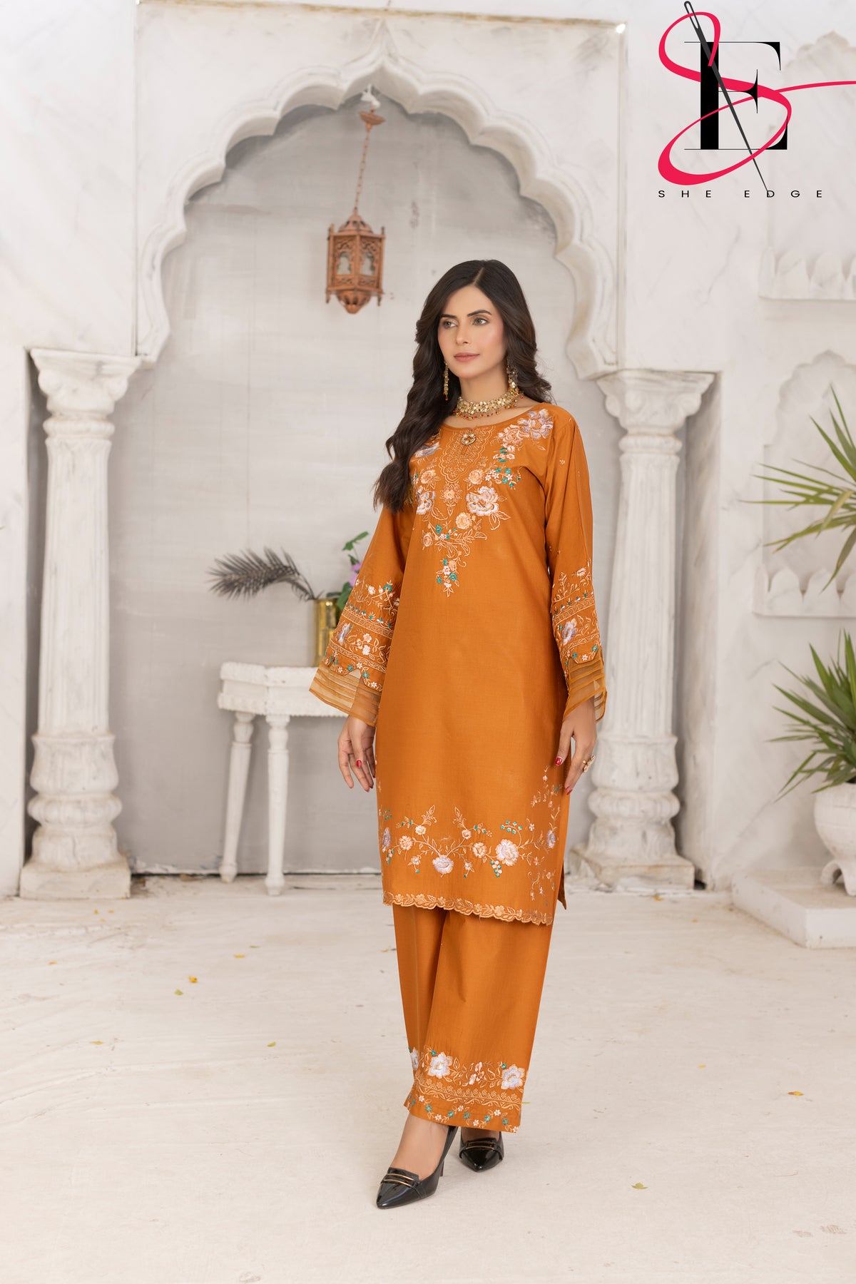 Two Piece Stitched Embroidered Suit -  Summers 2024