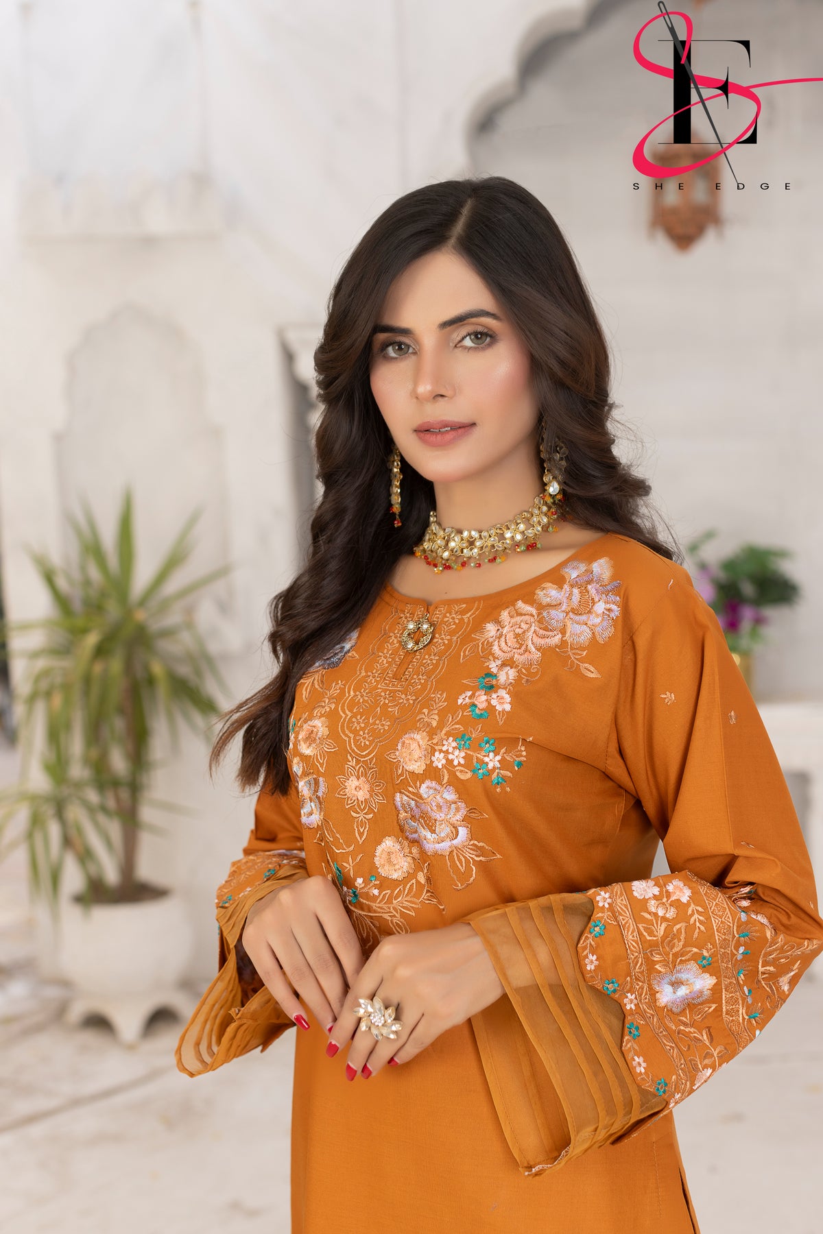 Two Piece Stitched Embroidered Suit -  Summers 2024