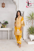 Two Piece Stitched Embroidered Suit -  Summers 2024