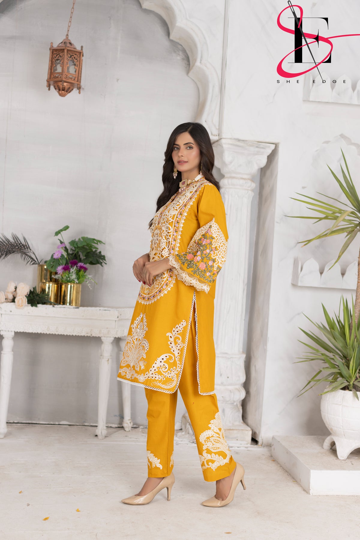 Two Piece Stitched Embroidered Suit -  Summers 2024