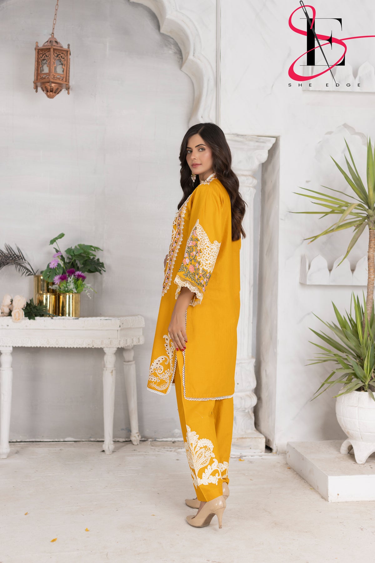 Two Piece Stitched Embroidered Suit -  Summers 2024