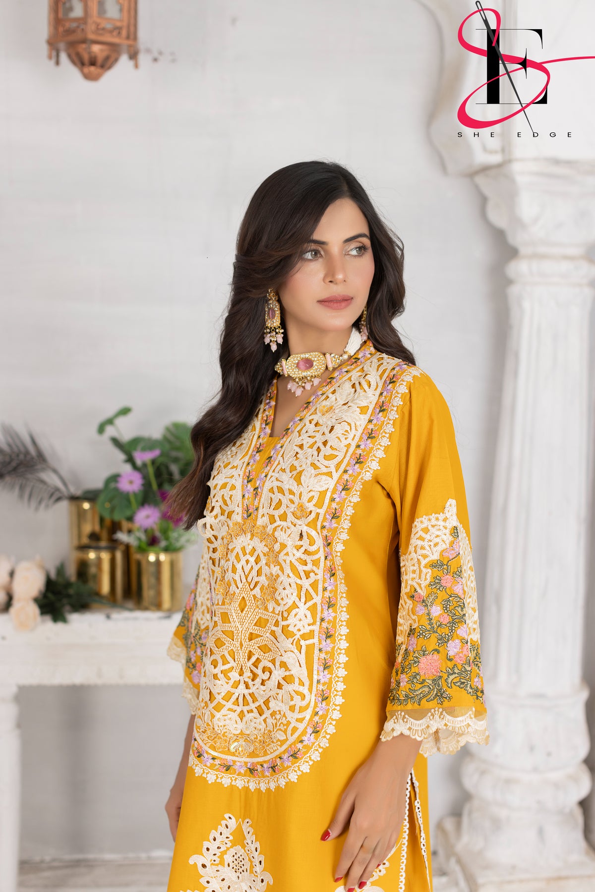 Two Piece Stitched Embroidered Suit -  Summers 2024