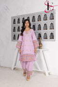 Two Piece Stitched Embroidered Suit -  Summers 2024