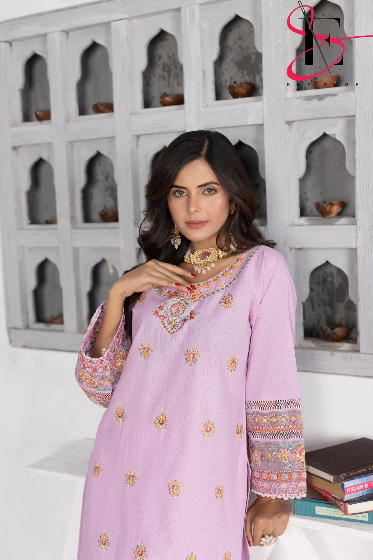 Two Piece Stitched Embroidered Suit -  Summers 2024