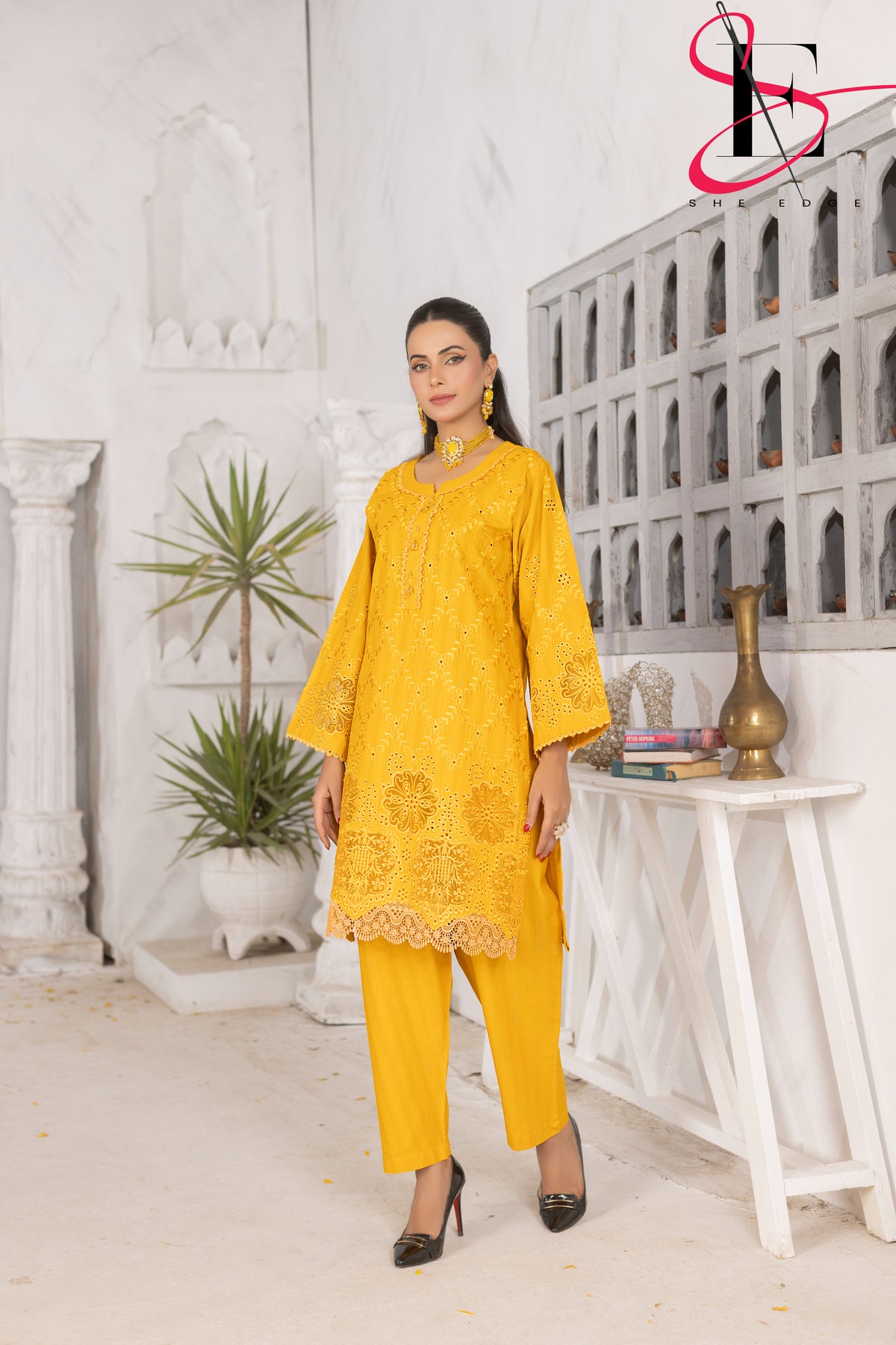 Two Piece Stitched Embroidered Suit -  Summers 2024