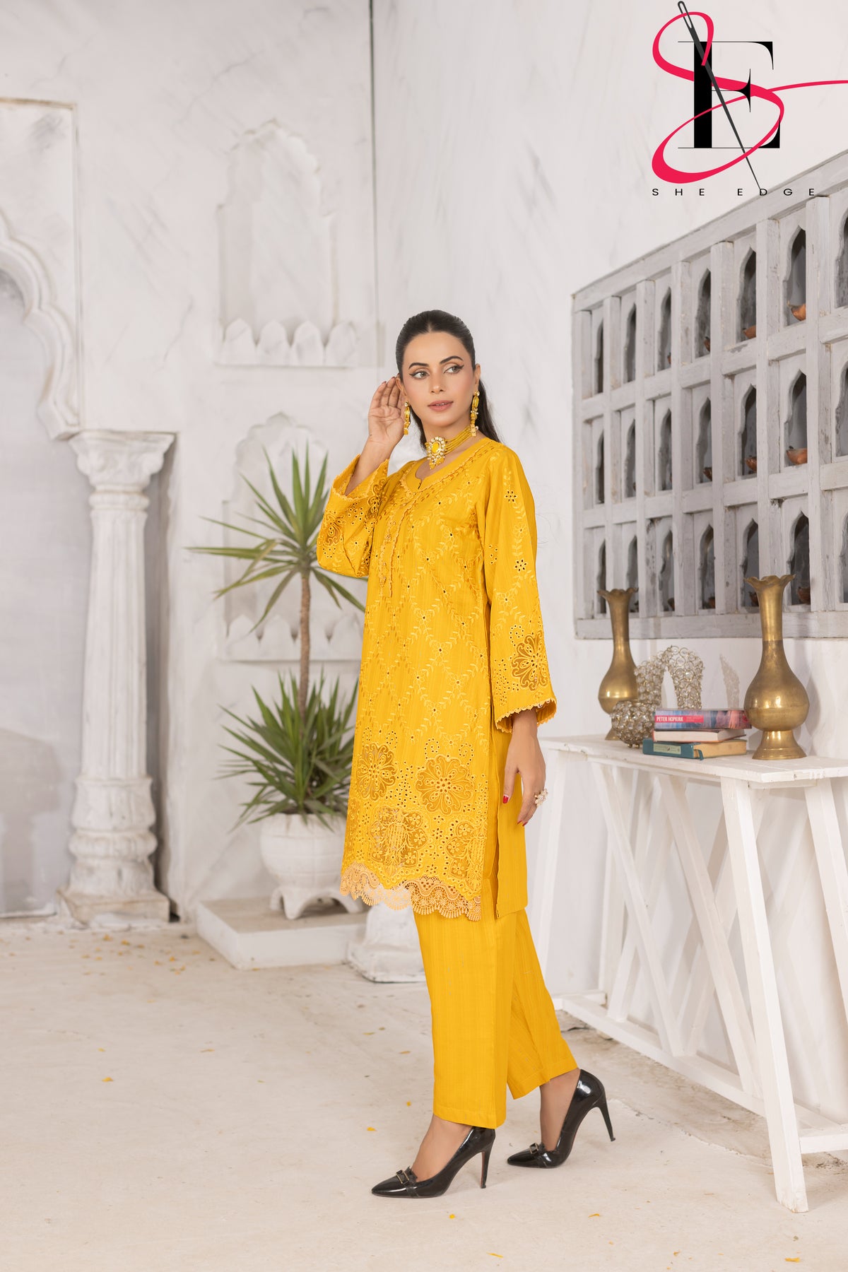 Two Piece Stitched Embroidered Suit -  Summers 2024