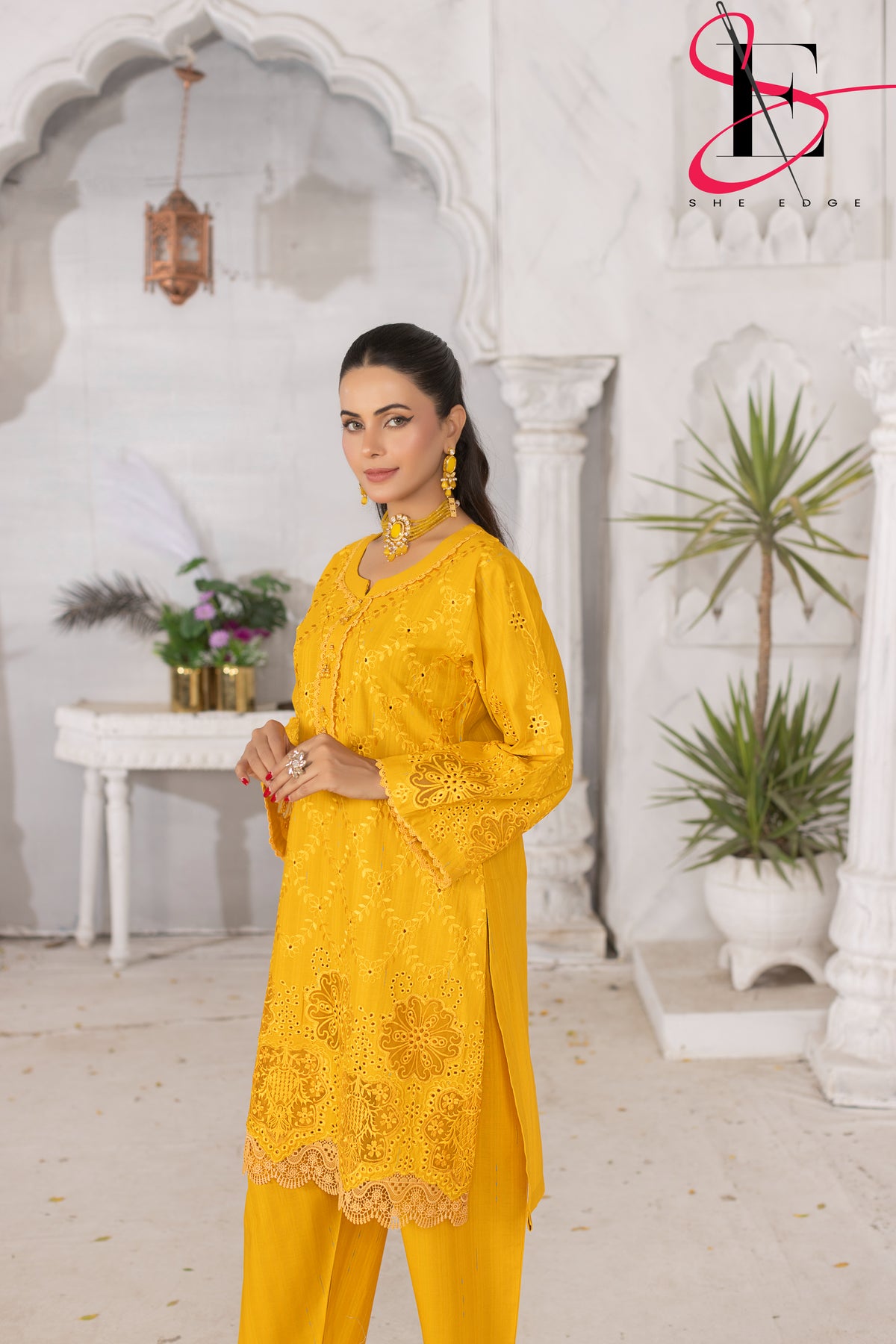 Two Piece Stitched Embroidered Suit -  Summers 2024