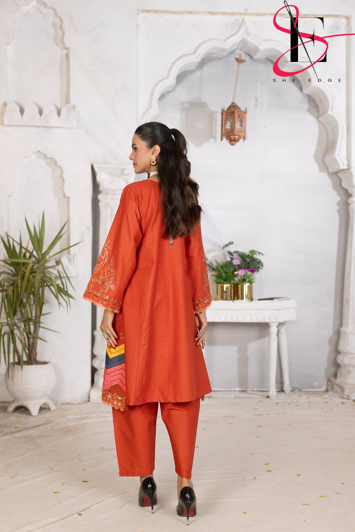 Two Piece Stitched Embroidered Suit -  Summers 2024