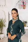Two Piece Stitched Embroidered Suit -  Summers 2024