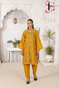 Two Piece Stitched Embroidered Suit -  Summers 2024