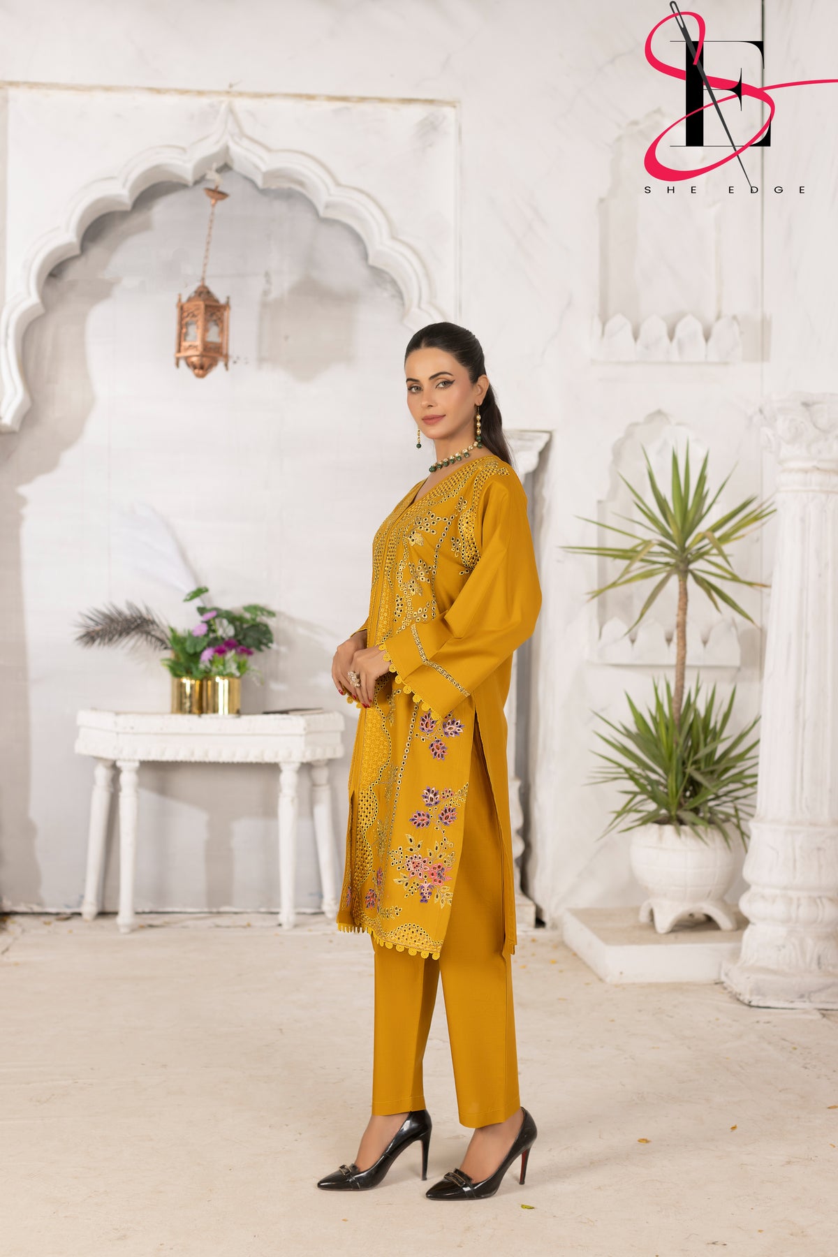 Two Piece Stitched Embroidered Suit -  Summers 2024