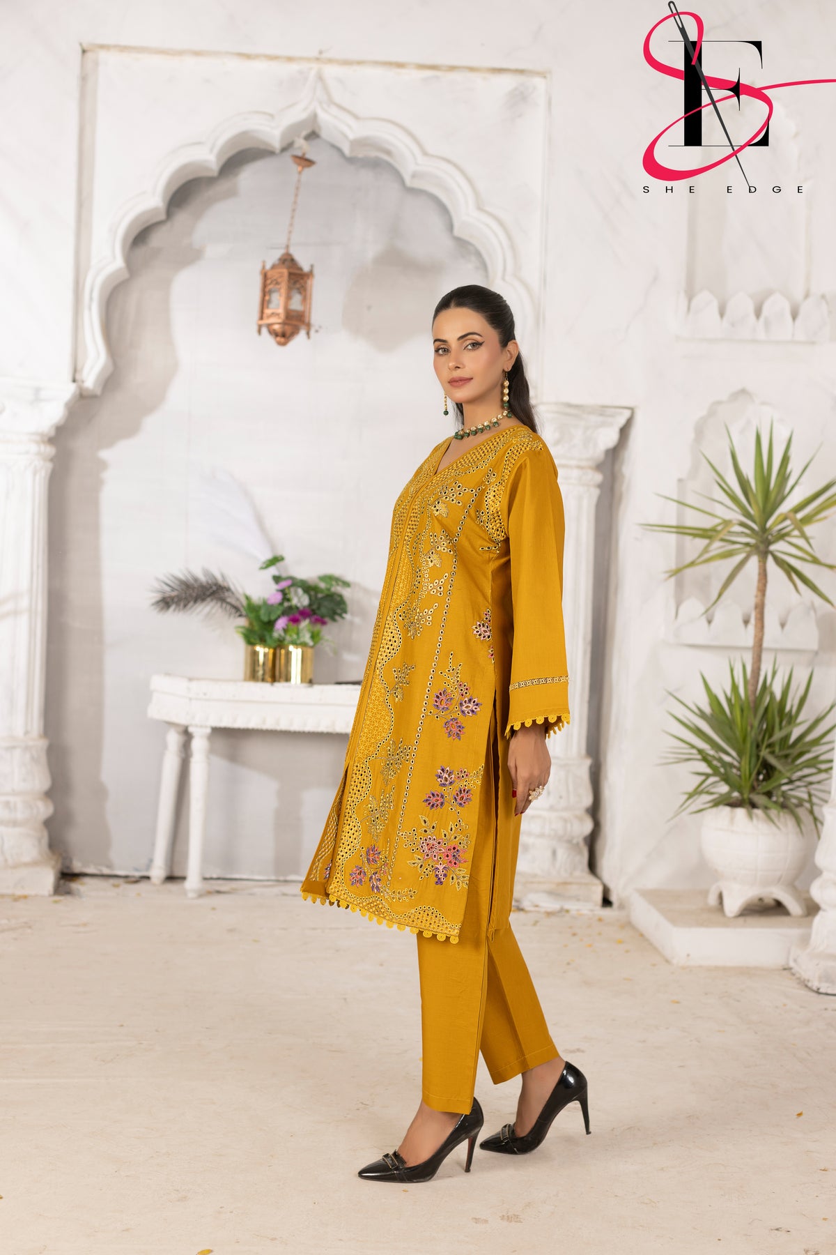 Two Piece Stitched Embroidered Suit -  Summers 2024