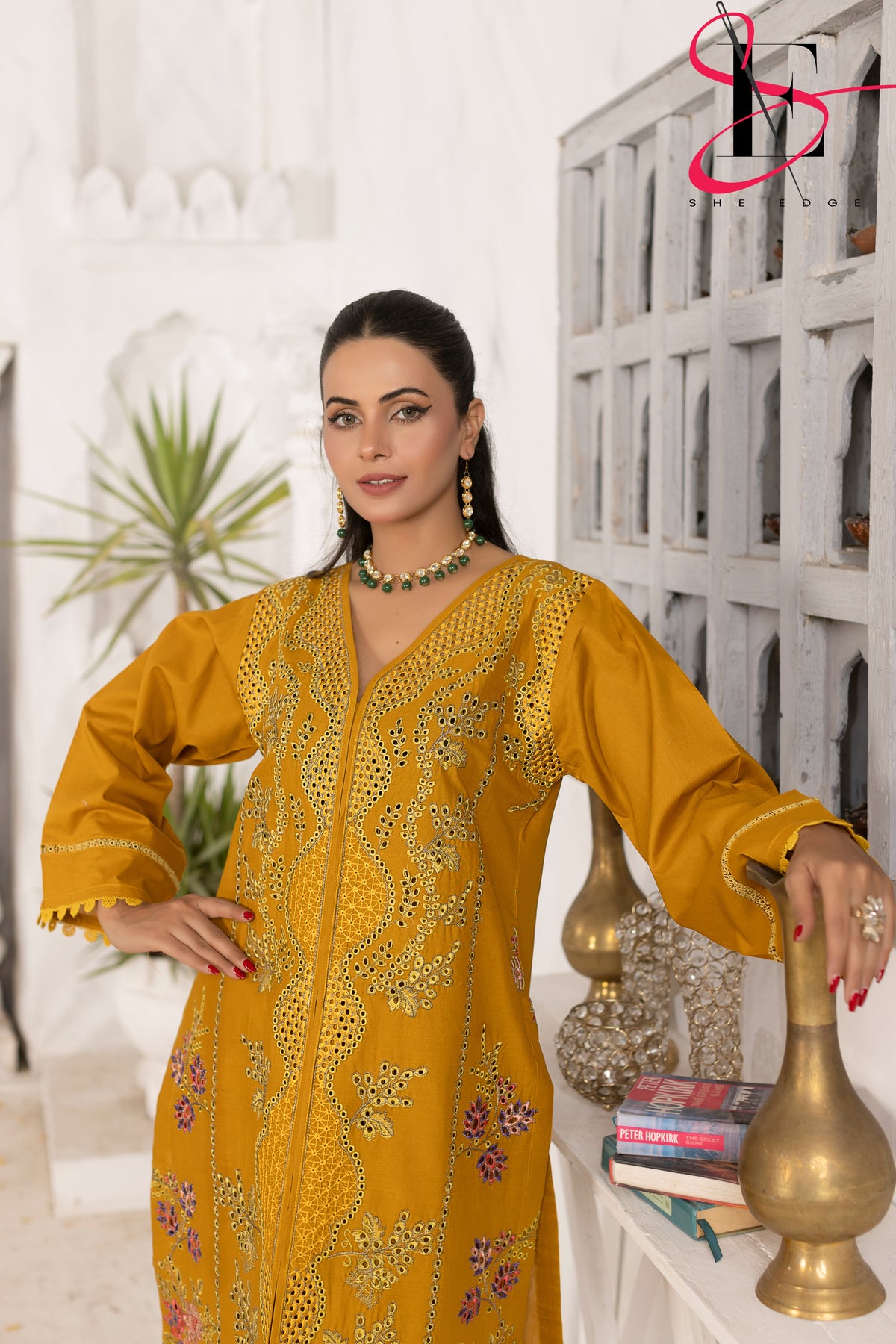 Two Piece Stitched Embroidered Suit -  Summers 2024