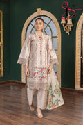 Three Piece Stitched Embroidered Suit -  Winters 2024
