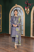 Three Piece Stitched Embroidered Suit -  Winters 2024