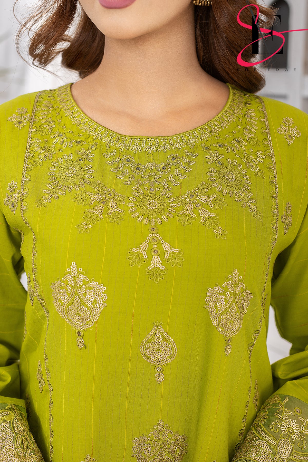 Two Piece Stitched Embroidered Suit -  Summers 2024