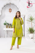 Two Piece Stitched Embroidered Suit -  Summers 2024