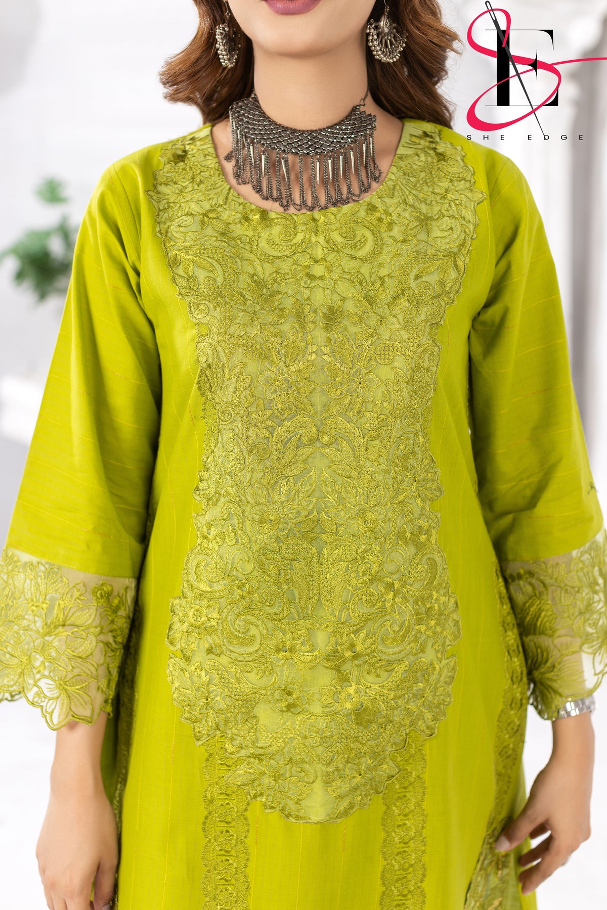 Two Piece Stitched Embroidered Suit -  Summers 2024