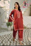 Two Piece Stitched Embroidered Suit -  Summers 2024