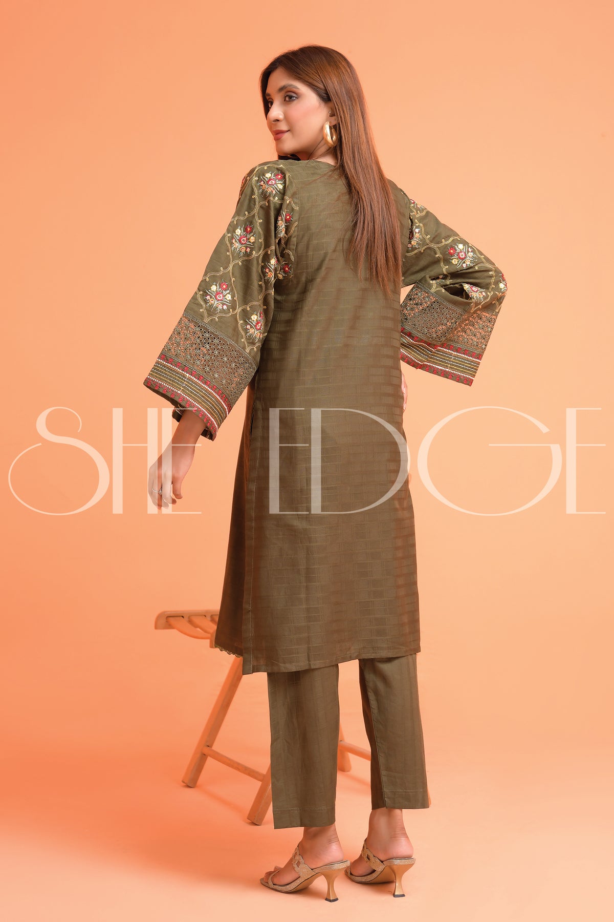 2 Piece Stitched Embroidered Suit -  Fall 2023
