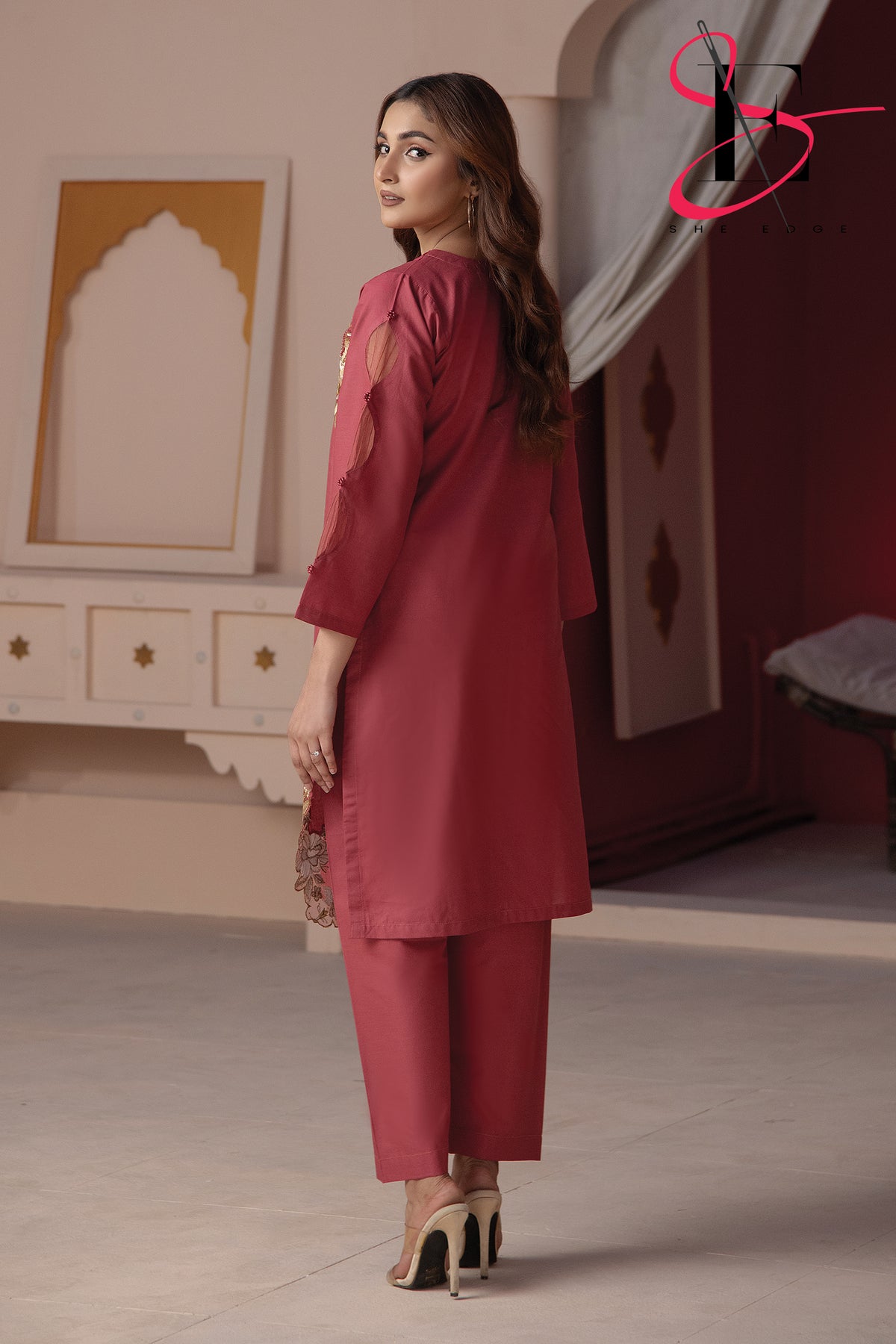 Two Piece Stitched Embroidered Suit -  Summers 2024